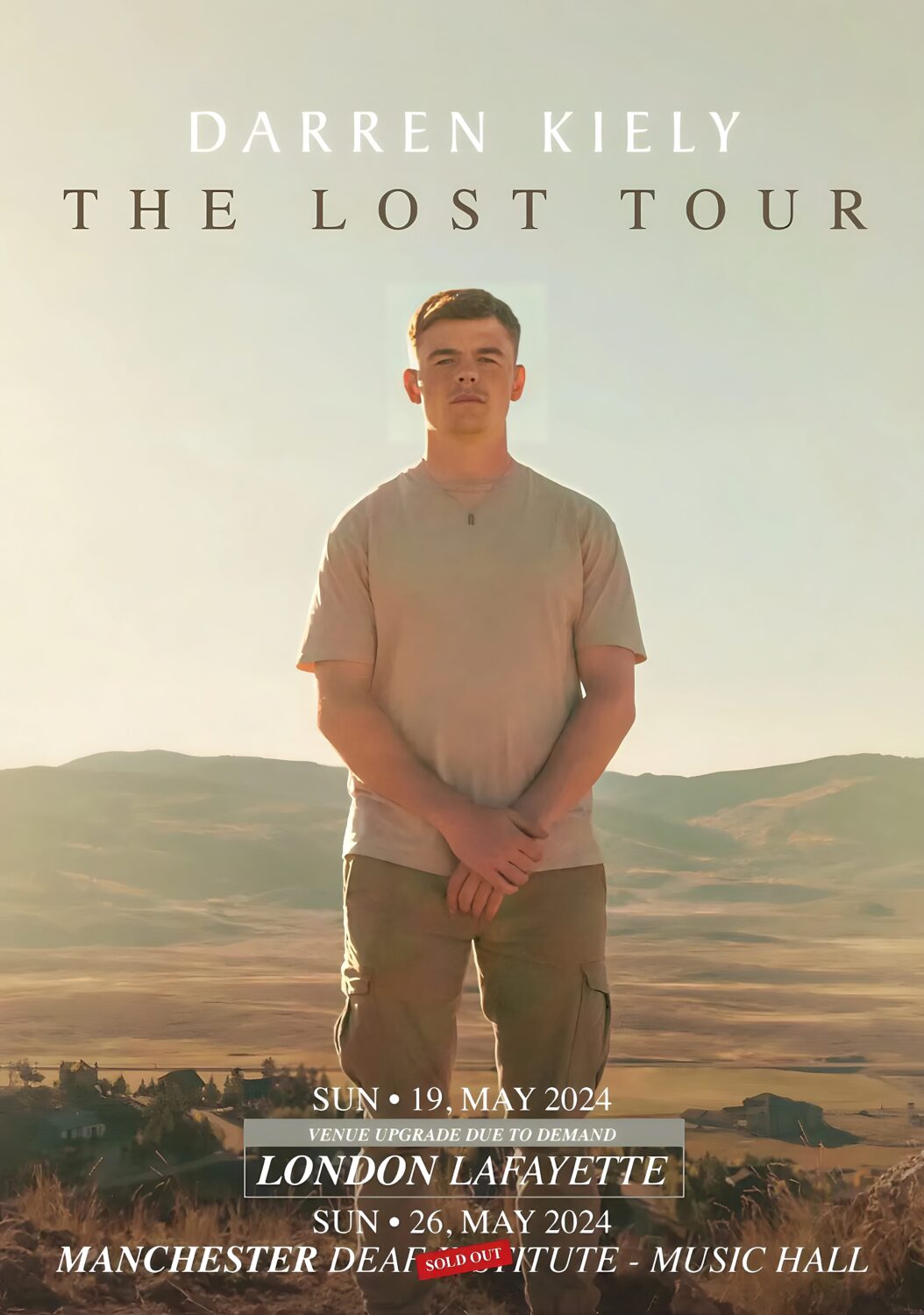 DARREN KIELY 2024 UK Tour: LONDON - MANCHESTER Poster