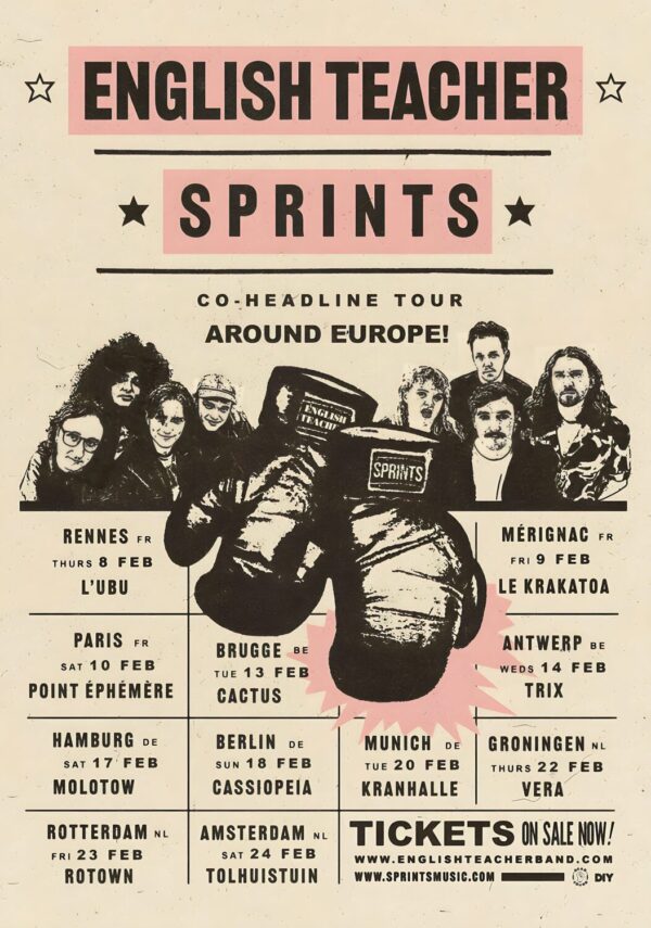 ENGLISH TEACHER - SPRINTS  2024 European Tour Poster