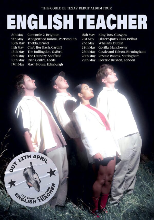 ENGLISH TEACHER (band) 2024 UK Tour Poster