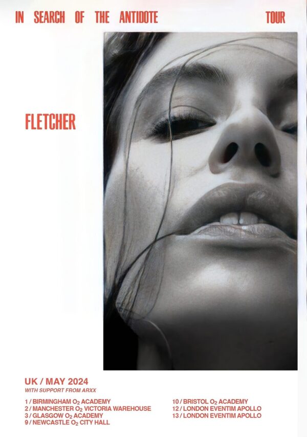 FLECTCHER (singer) In Search Of The Antidote 2024 UK Tour Poster Print