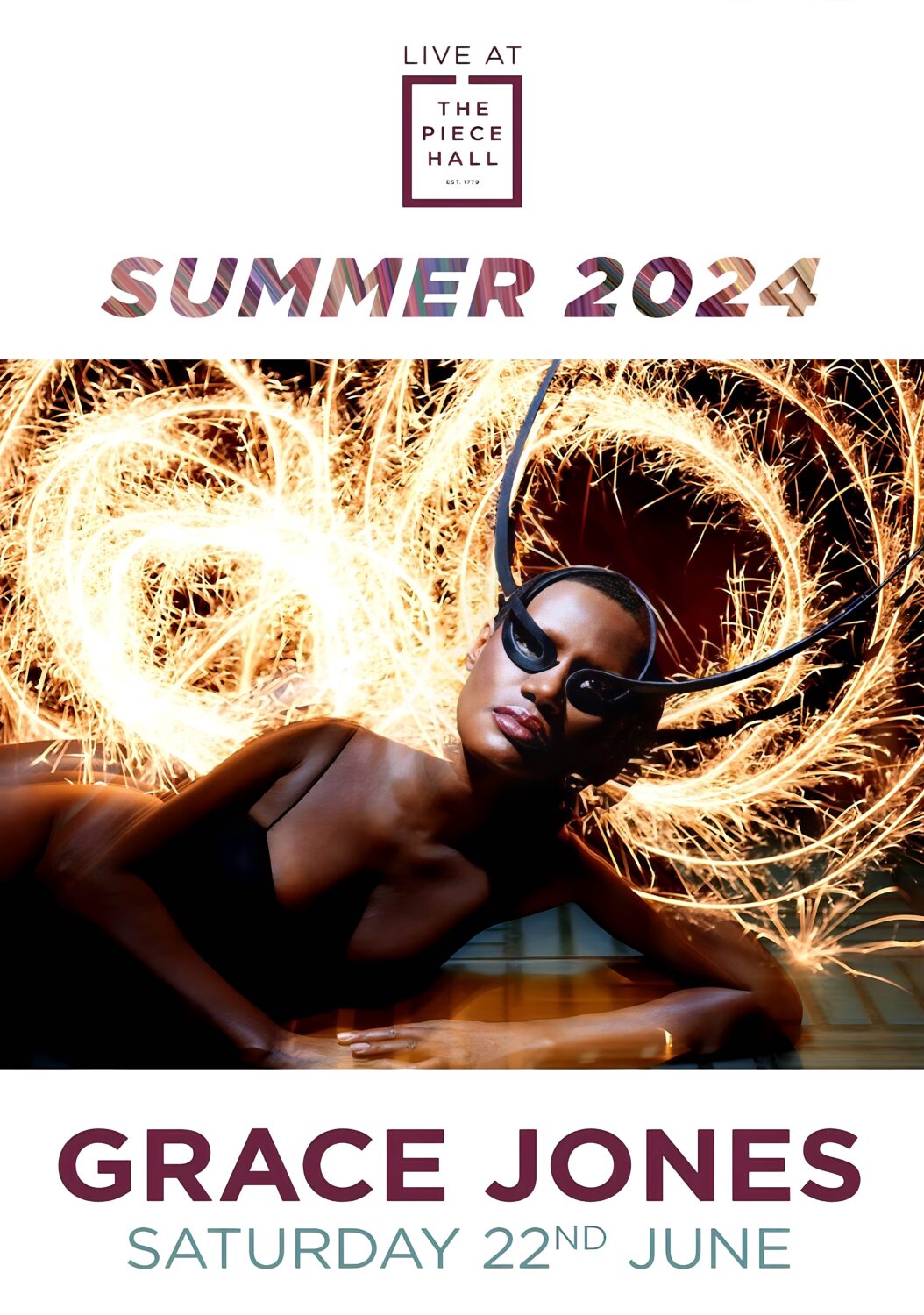 GRACE JONES HALIFAX The Piece Hall - 22 June 2024 Poster