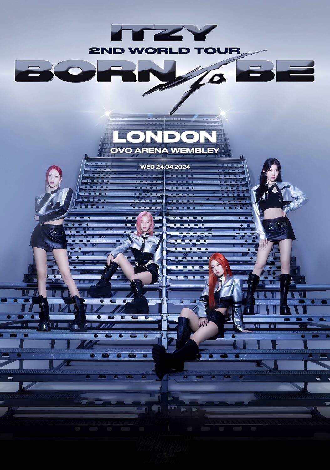 ITZY Born To Be 2024 World Tour: LONDON OVO Wembley Arena Poster