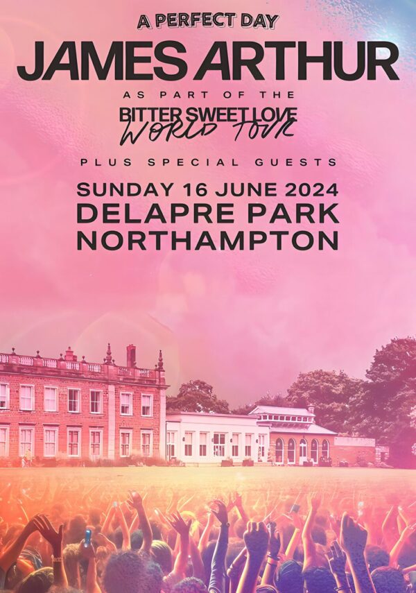 JAMES ARTHUR 2024 World Tour: NORTHAMPTON Poster