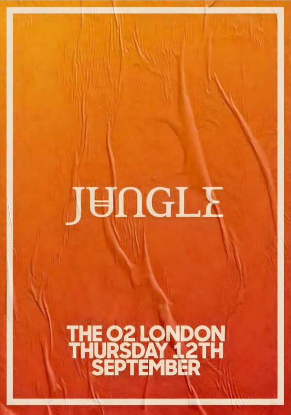 JUNGLE (band) Volcano 2024 World Tour: LONDON Poster