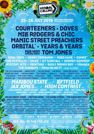 KENDALL CALLING 2019 Festival Line Up Poster