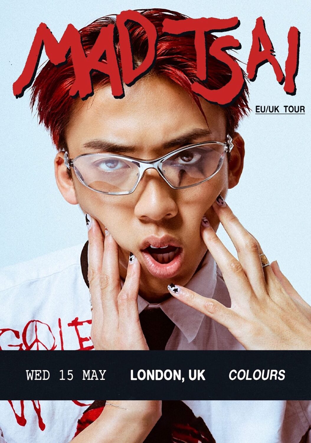 MAD TSAI Boys Beware 2024 Tour: LONDON Colours Poster