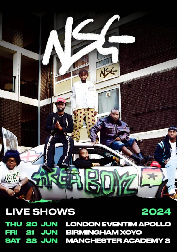 NSG (group) Area Boyz Live Shows 2024 UK Tour Poster