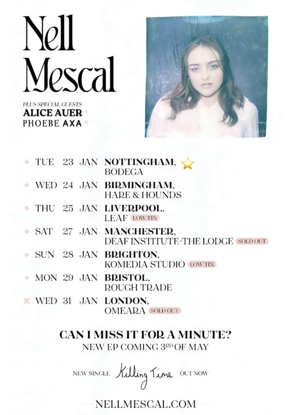 NEILL MESCAL Can I Miss It For A Minute 2024 UK Tour Poster