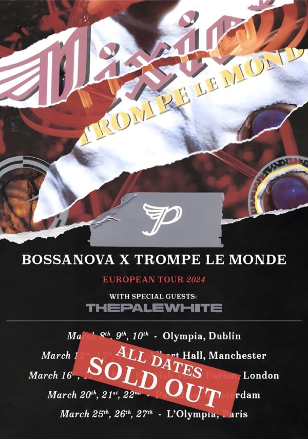 PIXIES Bossanova x Trompe Le Monde 2024 UK & EU Tour Poster