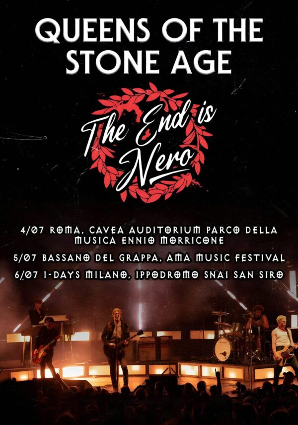 QUEENS OF THE STONE AGE 2024 Italia Tour Poster