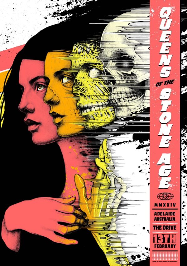 QUEENS OF THE STONE AGE 2024 Tour: ADELAIDE Poster
