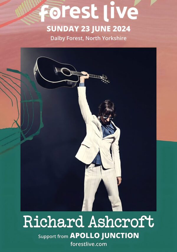 RICHARD ASHCROFT Forest Live 2024 - Dalby Forest UK Poster