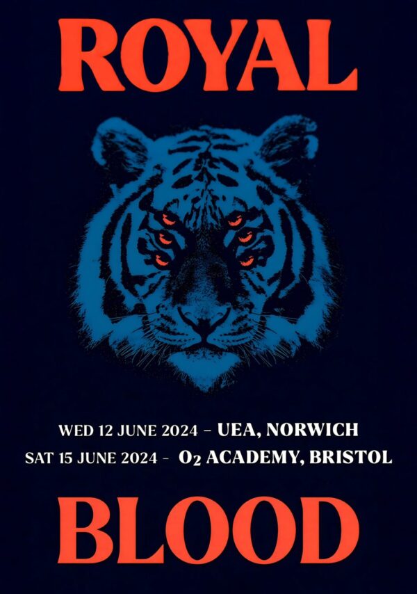 ROYAL BLOOD 2024 UK Tour: NORWICH - BRISTOL Poster