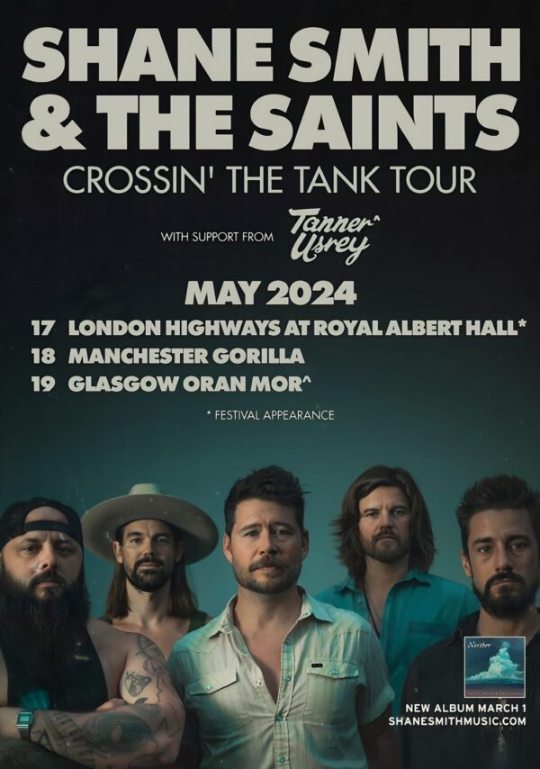 SHANE SMITH & THE SAINTS 2024 UK Tour Poster