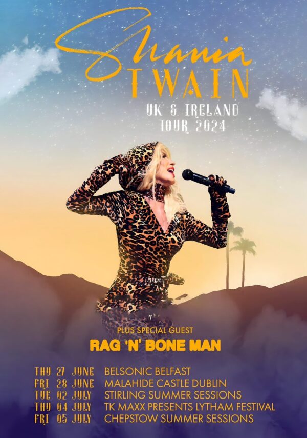 SHANIA TWAIN Queen of Me 2024 UK & Ireland Tour Poster Print