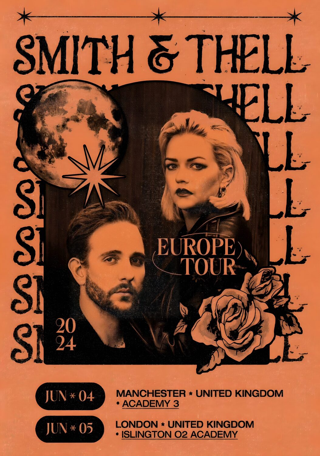 SMITH & THELL Waste of Time 2024 UK Tour Poster Print