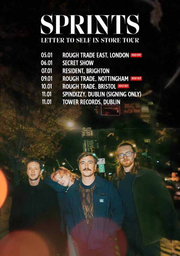 SPRINTS (band) Letter To Self - In Store 2024 UK Tour Poster Print