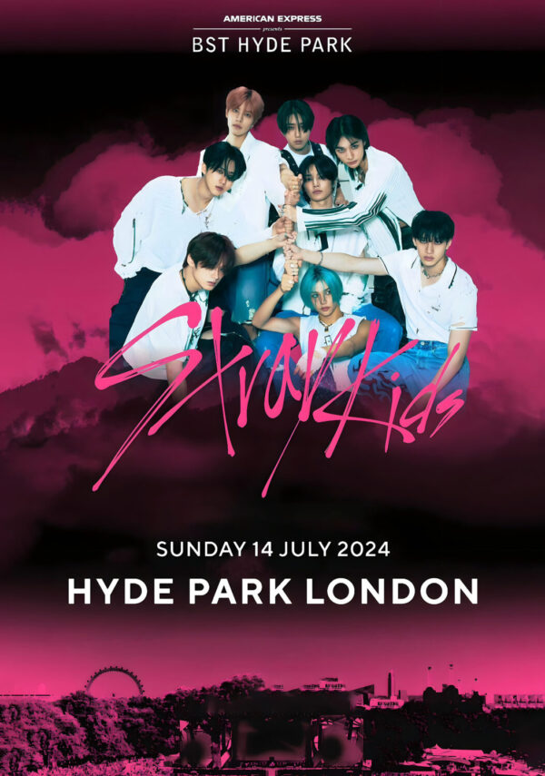 STRAY KIDS The Sound - 5-Star 2024 Tour: LONDON Hyde Park BST (British Summer Time) Hyde Park Poster Print