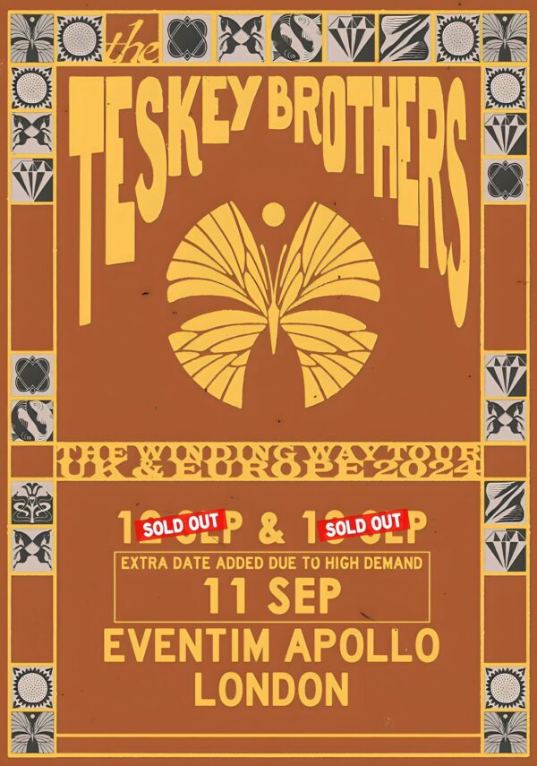 TESKEY BROTHERS 2024 Tour: LONDON September Poster