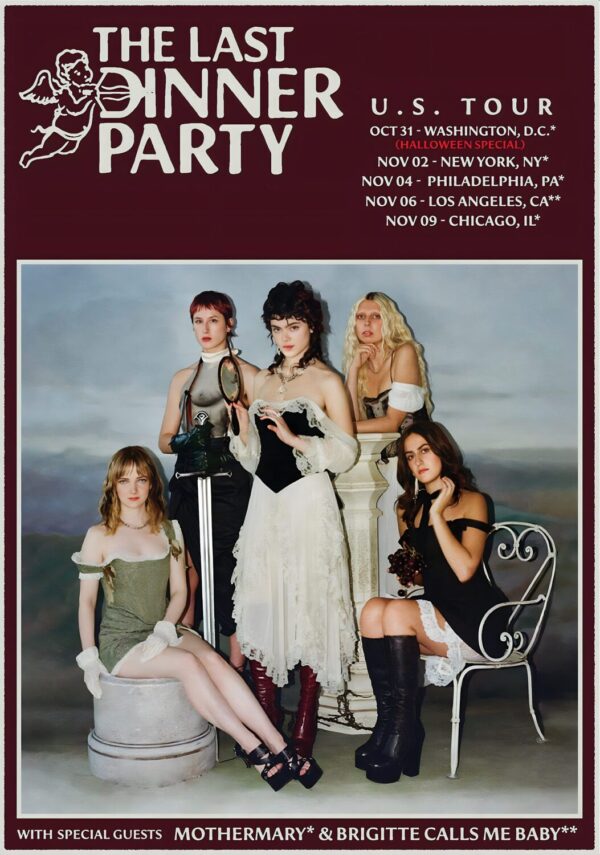 THE LAST DINNER PARTY 2023 US Tour Poster