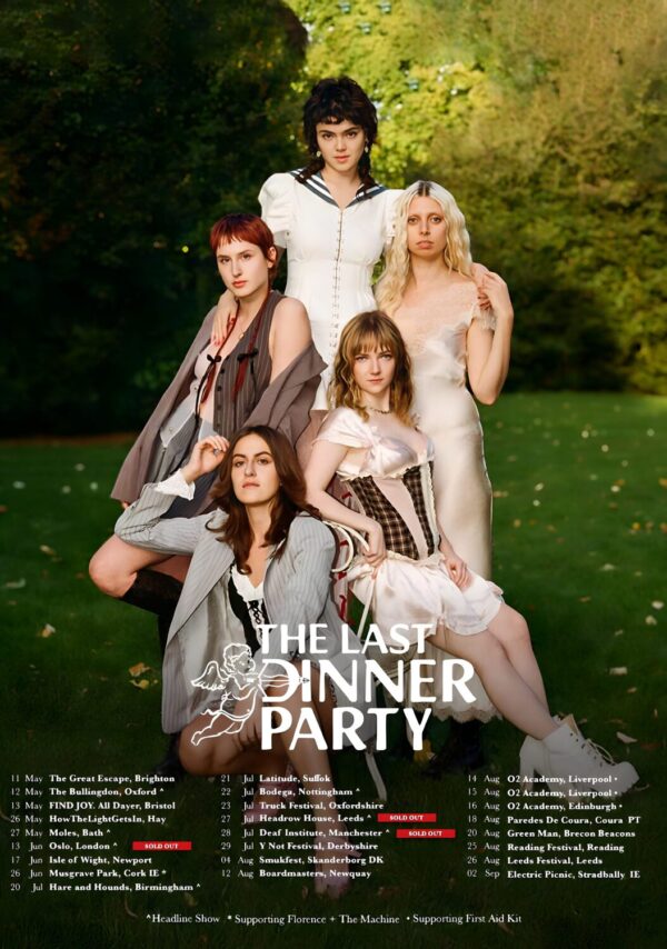 THE LAST DINNER PARTY 2023 UK & European Tour Poster
