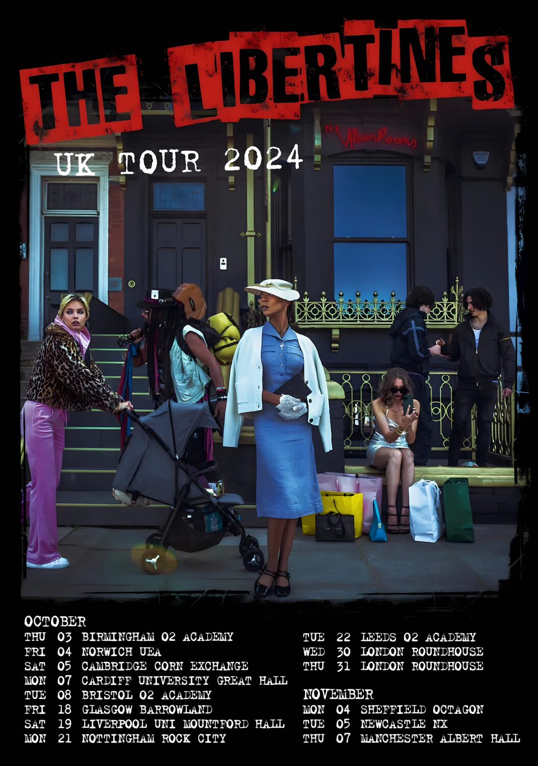 THE LIBERTINES 2024 UK Tour Poster