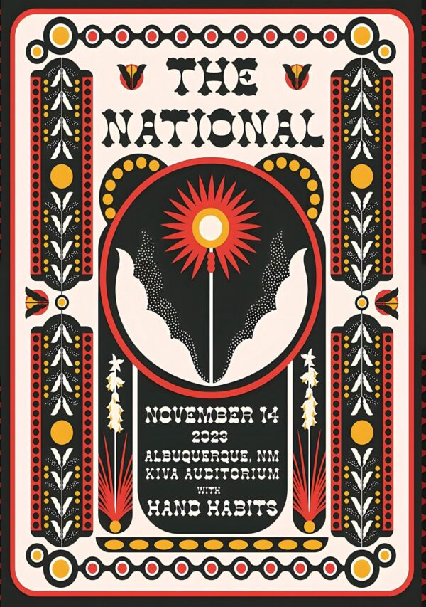 THE NATIONAL (band) Laugh Track 2024 Tour: ALBUQUERQUE, NM Kiva Auditorium Poster Print