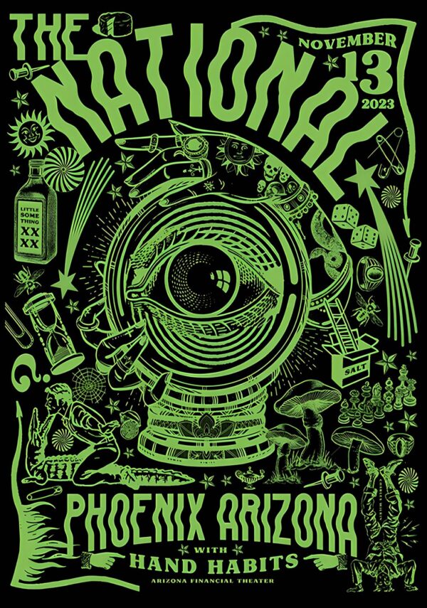 THE NATIONAL (band) Laugh Track 2024 Tour: PHOENIX, AZ Arizona Financial Theater Poster