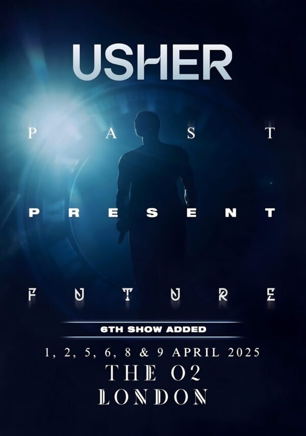 USHER Past, Present, Future 2025 World Tour: LONDON The O2 Arena Poster Print