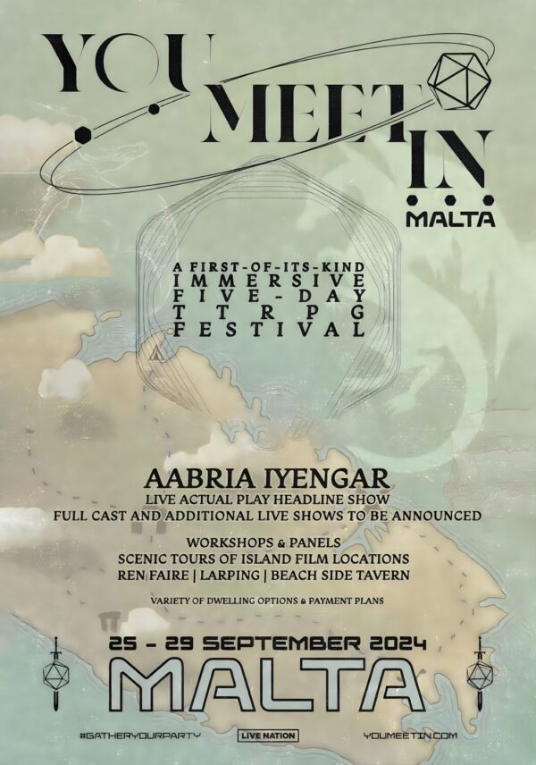YOU MEET IN MALTA FESTIVAL 2024 Line Up Poster Print