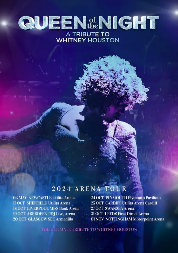QUEEN OF THE NIGHT -  Whitney Houston Tribute Tour Poster
