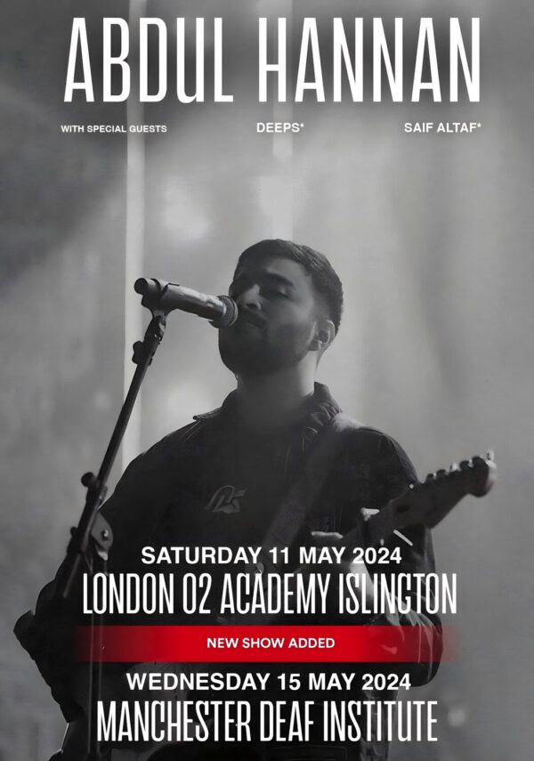 ABDUL HANNAN Zaalima 2024 UK Tour: LONDON - MANCHESTER Poster Print