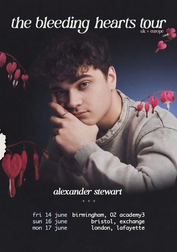 ALEXANDER STEWART The Bleeding Hearts 2024 UK Tour Poster