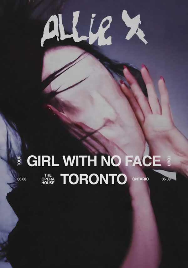 ALLIE X Girl With No Face 2024 Tour: TORONTO The Opera House Poster