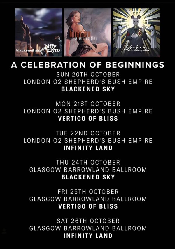 BIFFY CLYRO A Celebration Of Beginnings 2024 Tour: LONDON - GLASGOW Poster Print