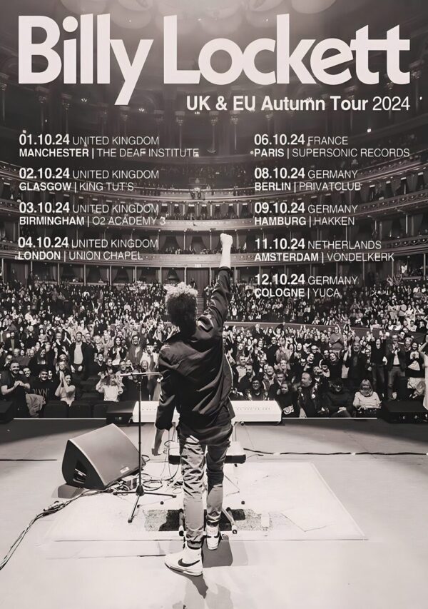BILLY LOCKETT Drowning Mind 2024 UK & European Tour Poster Print