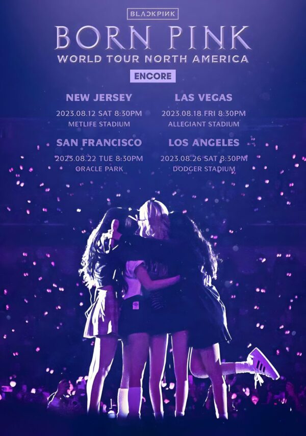 BLACKPINK Born Pink 2023 Encore World Tour Stadium Poster Print