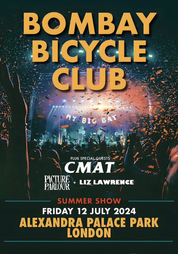 BOMBAY BICYCLE CLUB My Big Day 2024 Tour: LONDON Alexandra Palace Park Poster Print