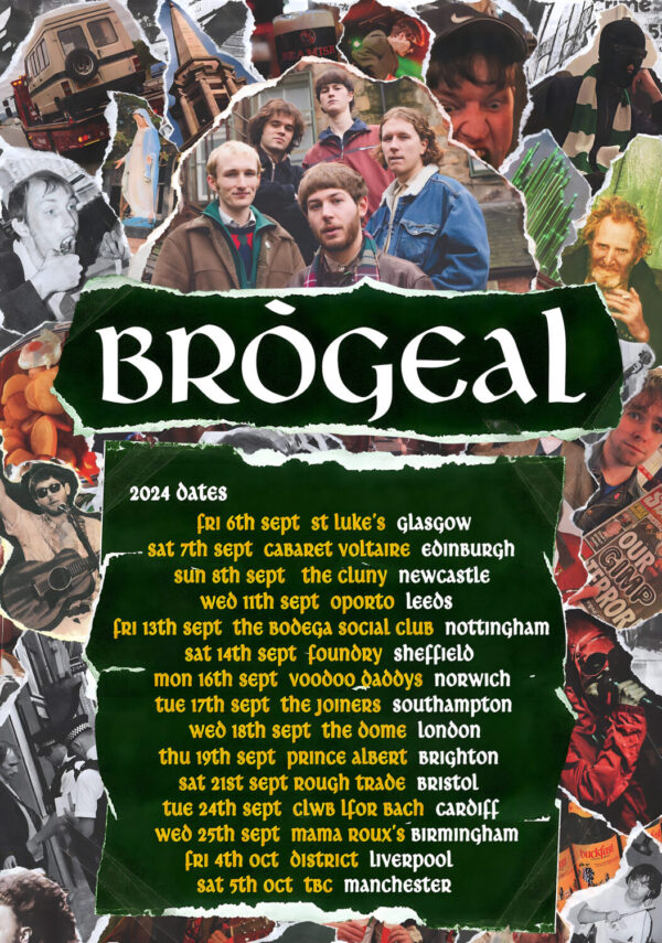 BRÒGEAL (band) Fly Away 2024 UK Tour Poster