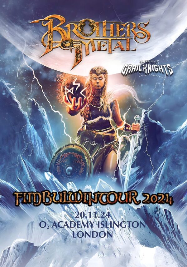 BROTHERS OF METAL Fimbulwintour 2024: LONDON Islington o2 Academy Poster Print