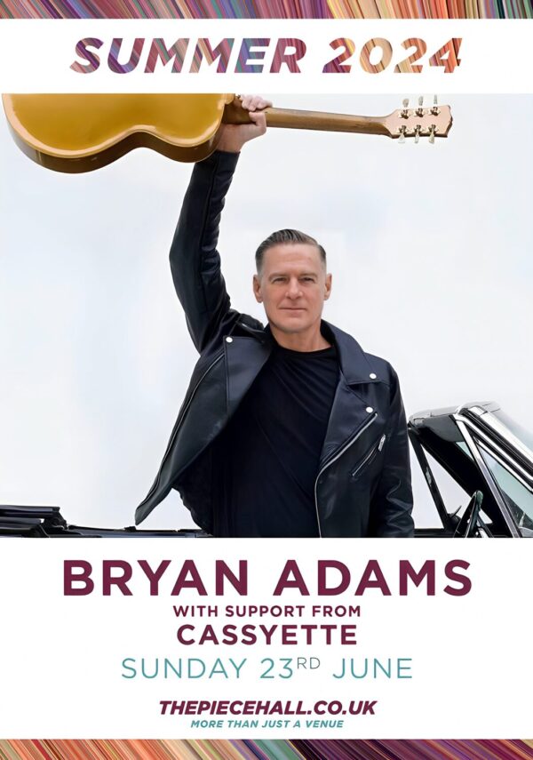 BRYAN ADAMS Classics 2024 UK Tour: HALIFAX The Piece Hall - 23 June 2024 Poster Print