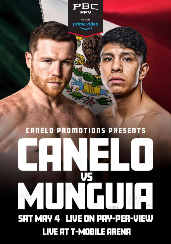 SAUL CANELO ALVAREZ vs. JAMIE MUNGUIA Las Vegas 2024 Fight Poster Print