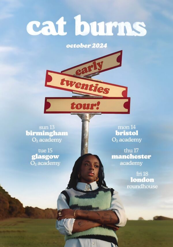 CAT BURNS Early Twenties 2024 Tour Poster