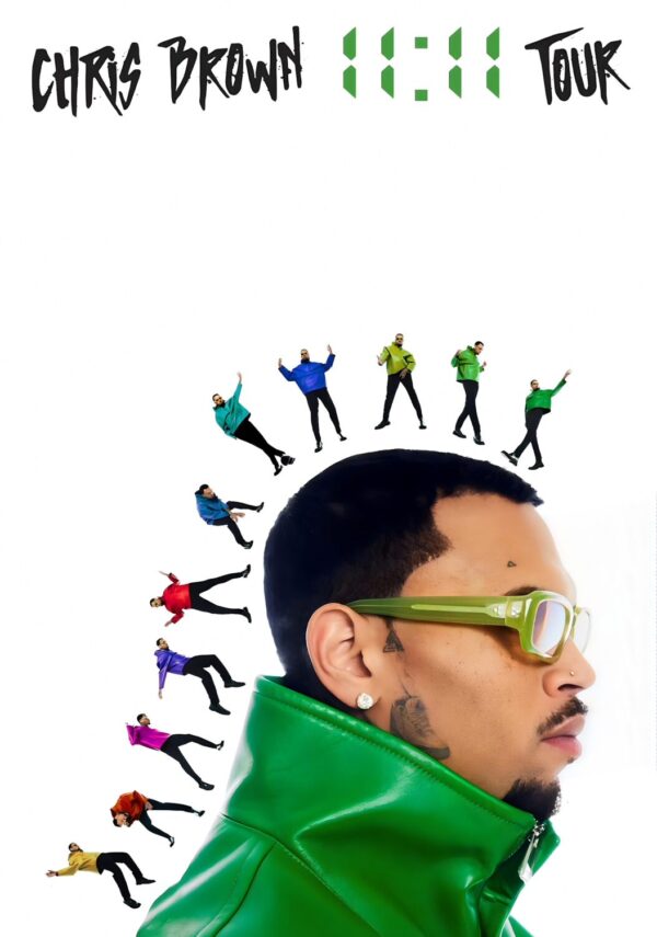 CHRIS BROWN 11:11 2024 World Tour Poster Print