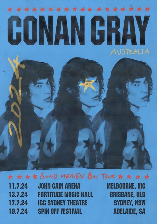 CONAN GRAY Found Heaven On Tour 2024: Australia & New Zealand Tour Poster