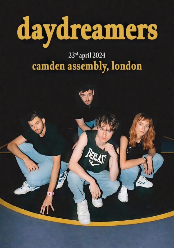 DAYDREAMERS (band) Blue Room 2024 Tour: LONDON Camden Assembly Poster Print