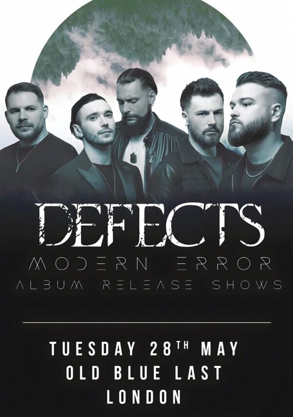 DEFECTS (band) Modern Error 2024 Tour: LONDON Old Blue Last Poster Print