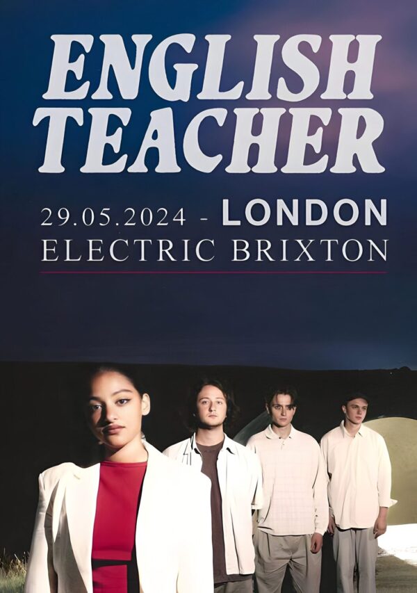 ENGLISH TEACHER (band) This Could Be Texas 2024 Tour: LONDON Electric Brixton Poster Print 