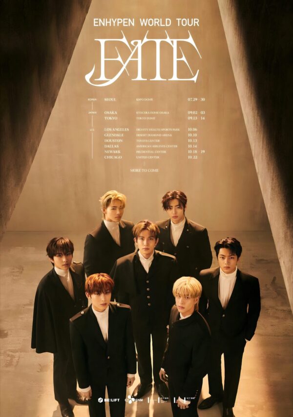 FATE (band) Enhypen 2024 World Tour Poster Print