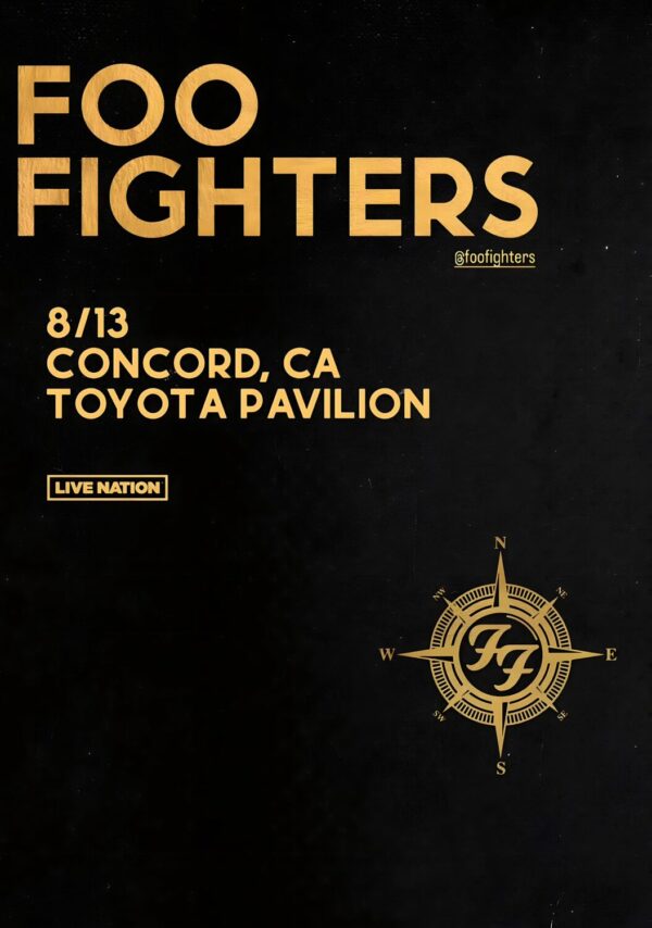FOO FIGHTERS Everything or Nothing 2024 North American Stadium Tour: CONCORD Toyota Pavilion Poster Print
